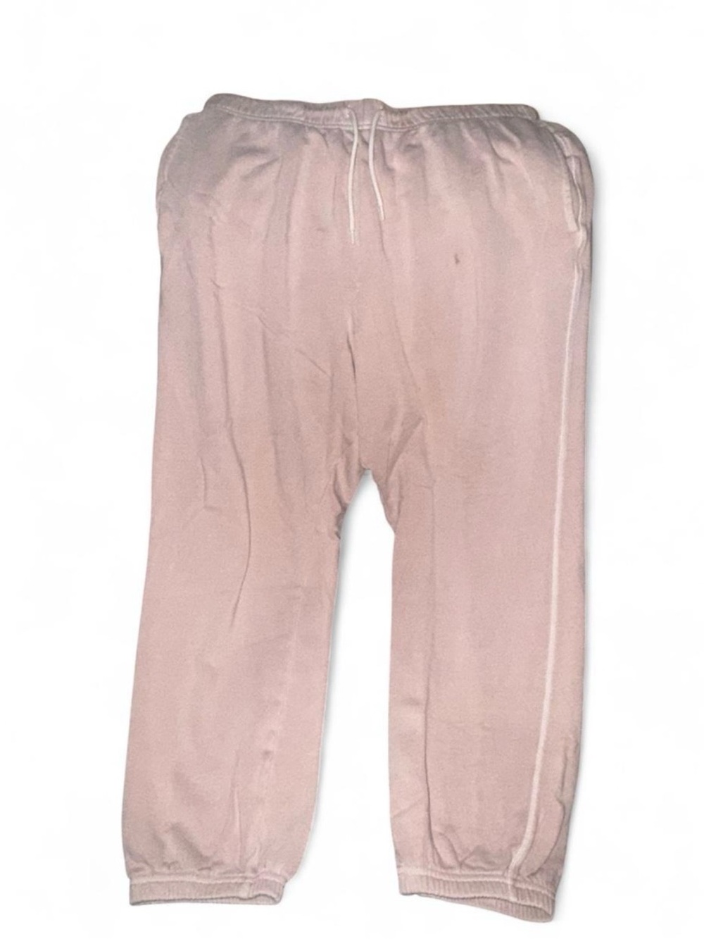 Womens Light Pink Old Navy Drawstring Jogger Pants Sz L